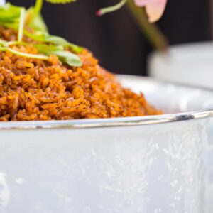 Jollof rice in a pan (placeholder product image)